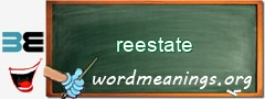 WordMeaning blackboard for reestate